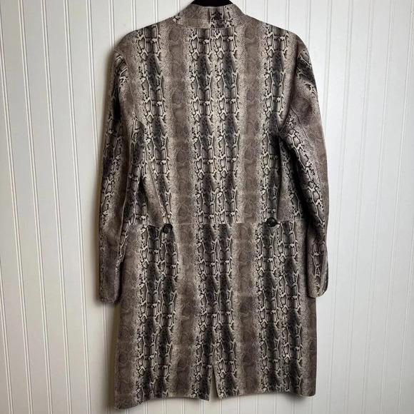 Blank NYC Faux Leather Snakeskin Print One Button Jacket small L1 - Picture 5 of 5